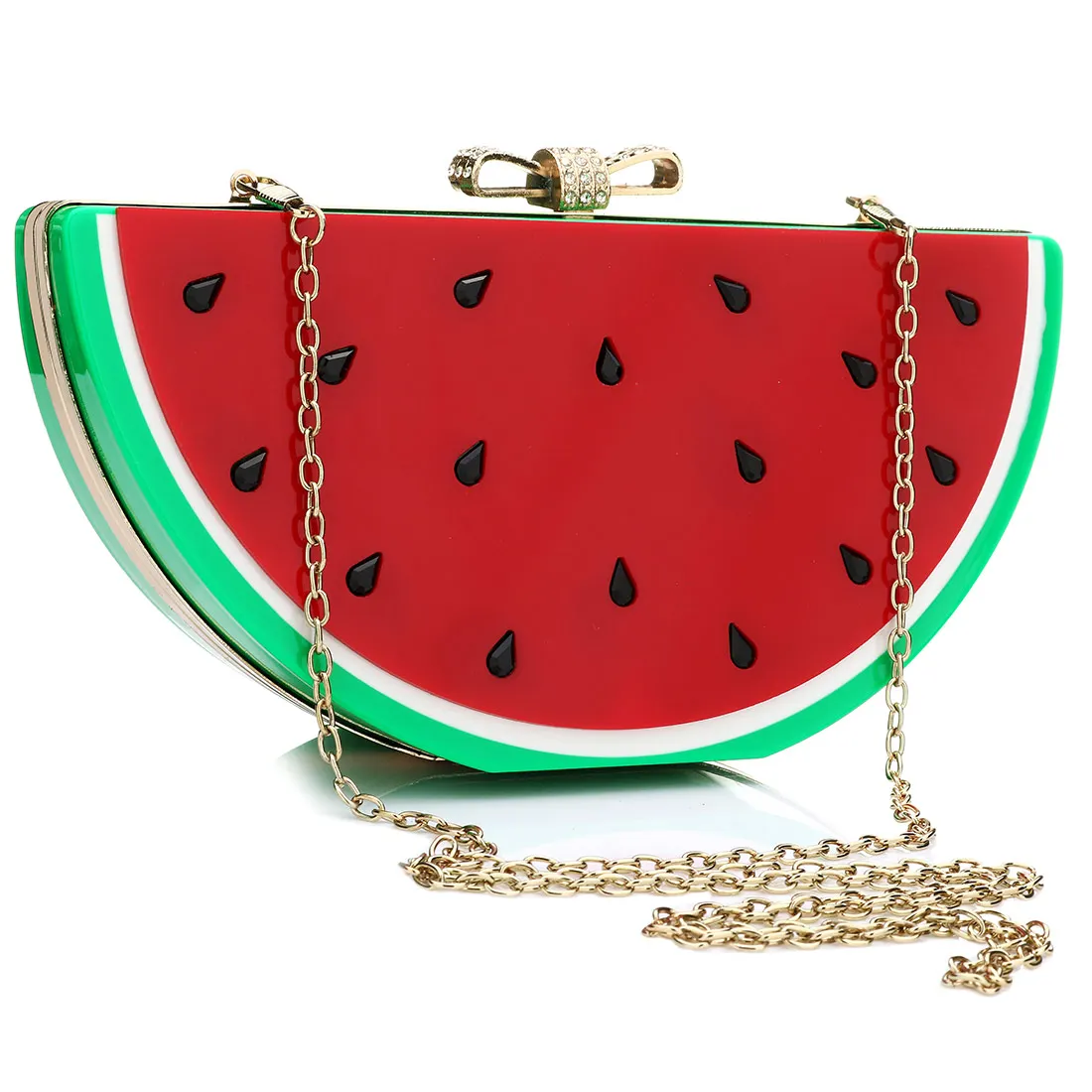 

Fashion Fruit Shape Clutch Bag Acrylic Hard-Surface Clutches Designer With Chain Shoulder Bags Ladies Party Crossbody Pouch