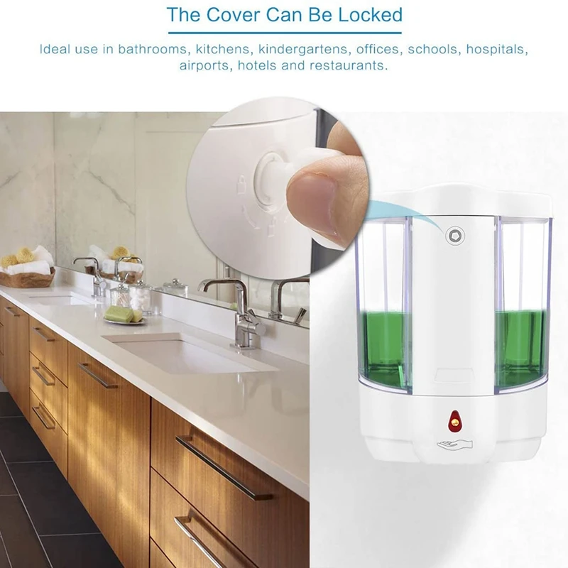 Автоматический Бесконтактный Диспенсер для мыла Настенный ИК Инфракрасный