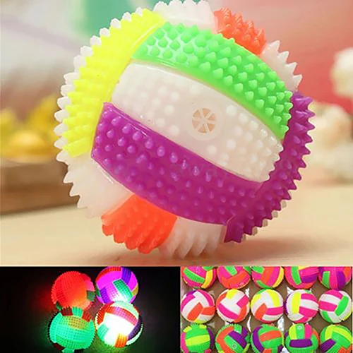 Pelota de erizo de masaje que cambia de Color, juguete para chico de voleibol-3