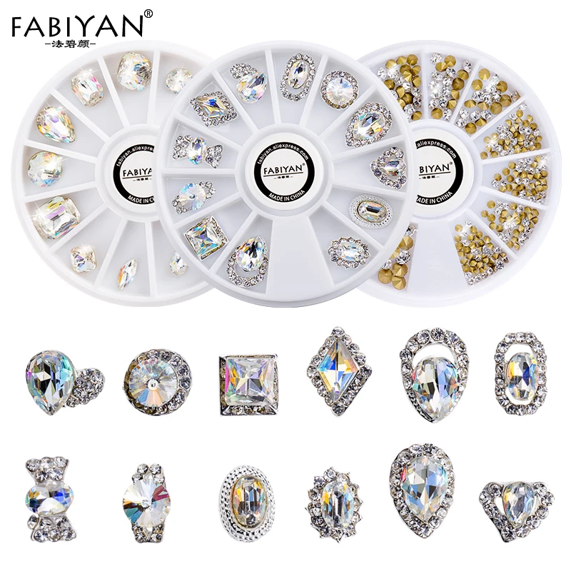 4 Color Nail Art Wheel Long Sharp Triangle Rivet Alloy Strip Metal Decoration Accessorie 3D Tips DIY Design Polish Manicure Tool