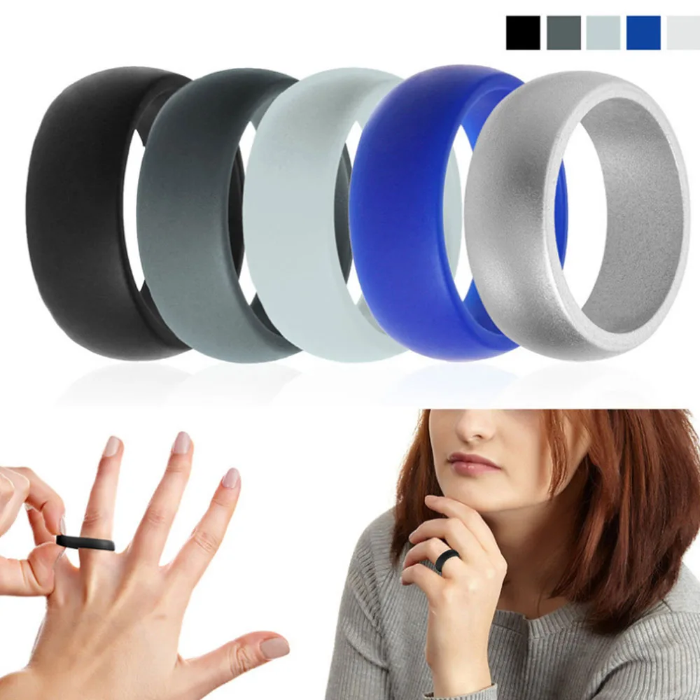 6 12 Размер Гипоаллергенное для кроссфита гибкие резиновые кольца 8 мм пищевой