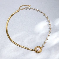 wooqw 2021 new elegant wedding jewelry vintage pearl choker necklace for women fashion summer white imitation pearl necklaces