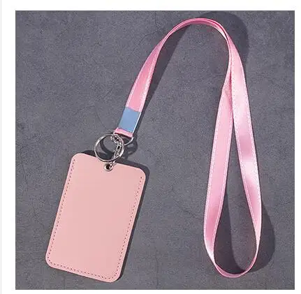 Новый 1 шт. мультяшный розовый PU Мягкий держатель для карт идентификационный