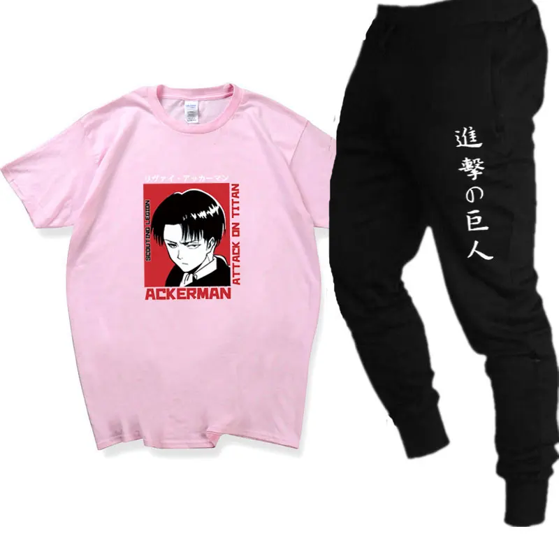

Hot sale anime youth men's suit T-shirt casual wear trousers suit