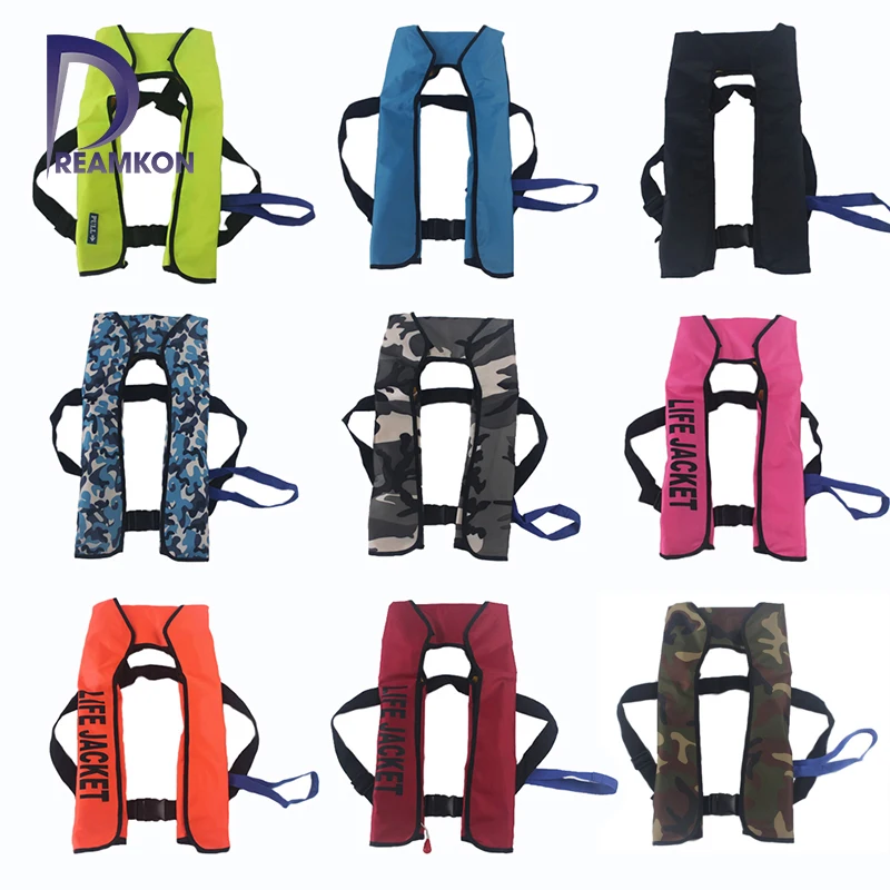 Автоматический надувной спасательный жилет для взрослых плавания рыбалки |