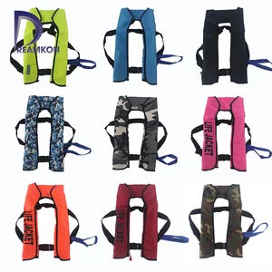 Автоматический надувной спасательный жилет, профессиональный спасательный жилет для взрослых для плавания и рыбалки