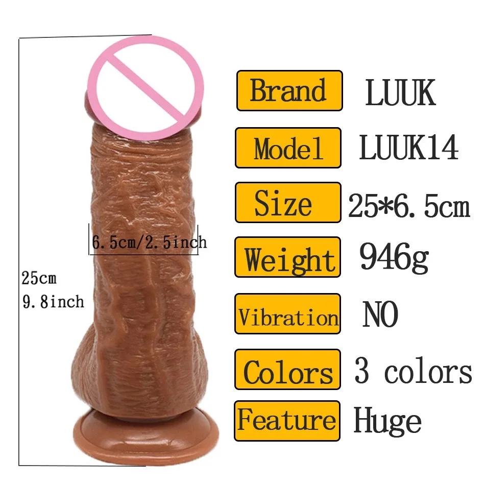 

25*6.5 CM Thick Huge Dildo Realistic Giant Dildos for Women Sex Toys Strapon Toys for Adults Big Penis Faloimitator Sextoy