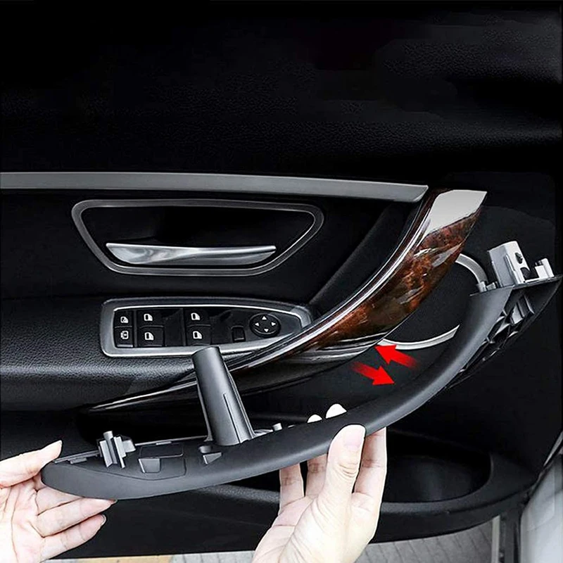 

Car Accessories For-BMW 3 Series F30 316D 318D F31 320I 325D 11-19 Inner Doors Panel Handle Pull Trim Cover