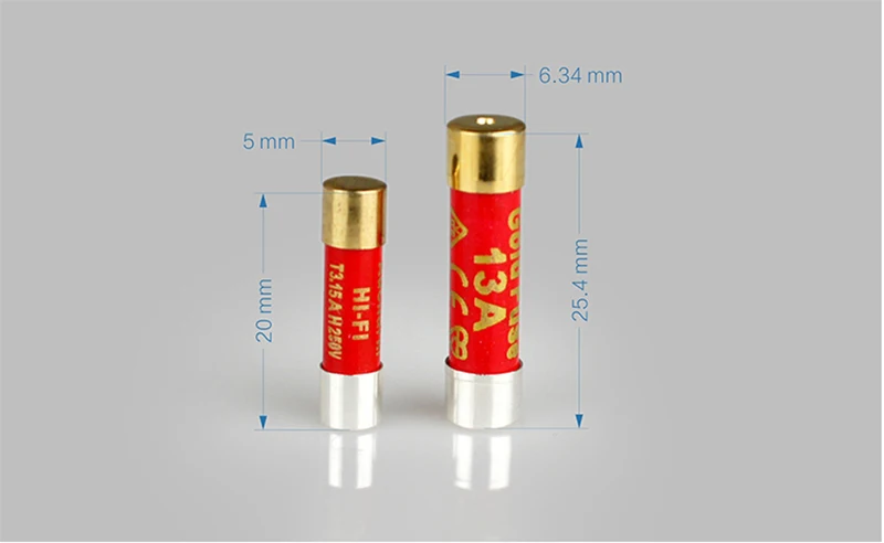 1 шт. Hi-Fi одной серебряного цвета с кристальной платформой плавкий нано-предохранитель CD аудио усилительная лампа плавкий предохранитель 0,5-10A 5*20 мм электронный компонент аудиотрубка