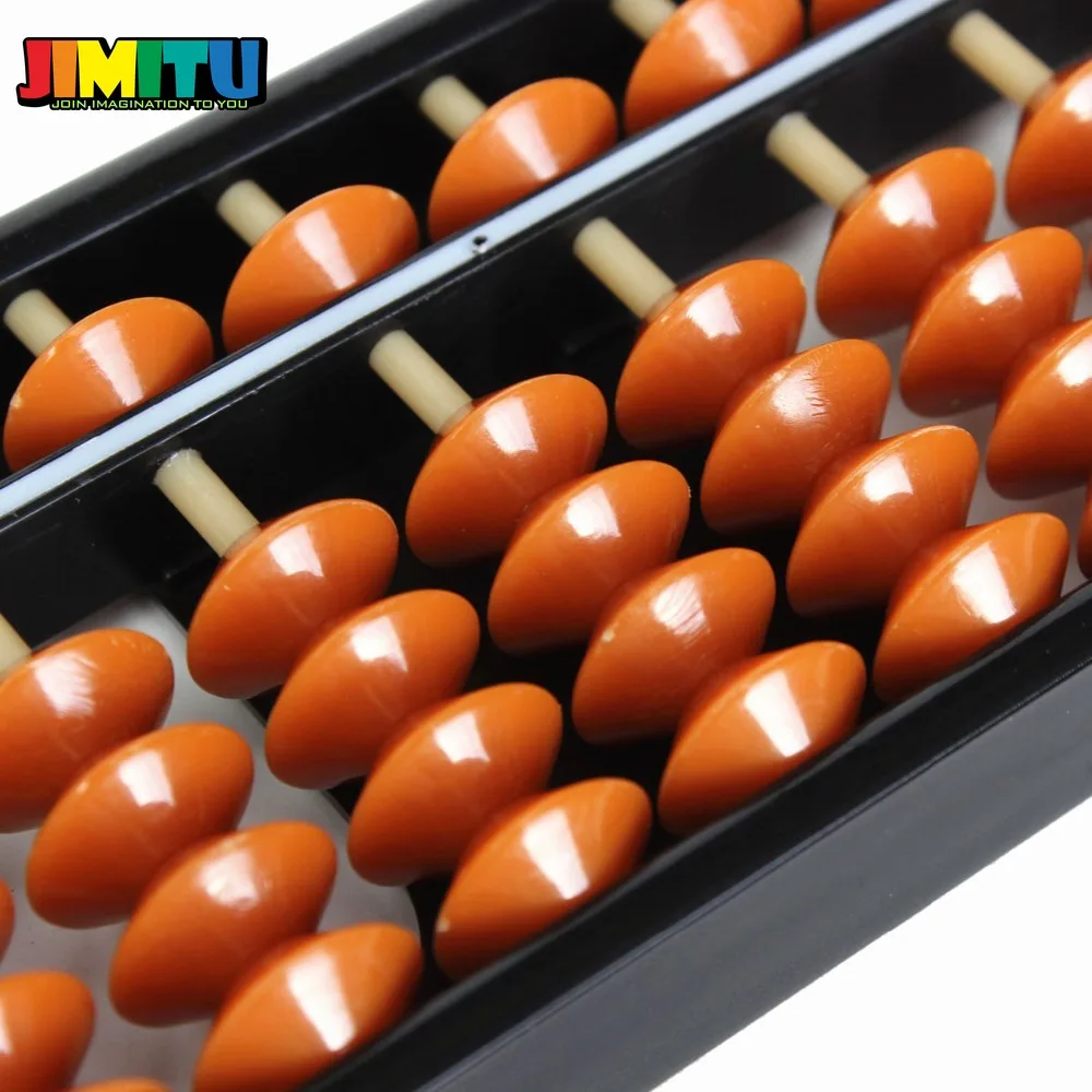 JIMITU ABS нетоксичные материалы пластик Abacus арифметические счеты соробан 17 цифр Дети Математика обучения образовательные вычисления игрушки инструмент