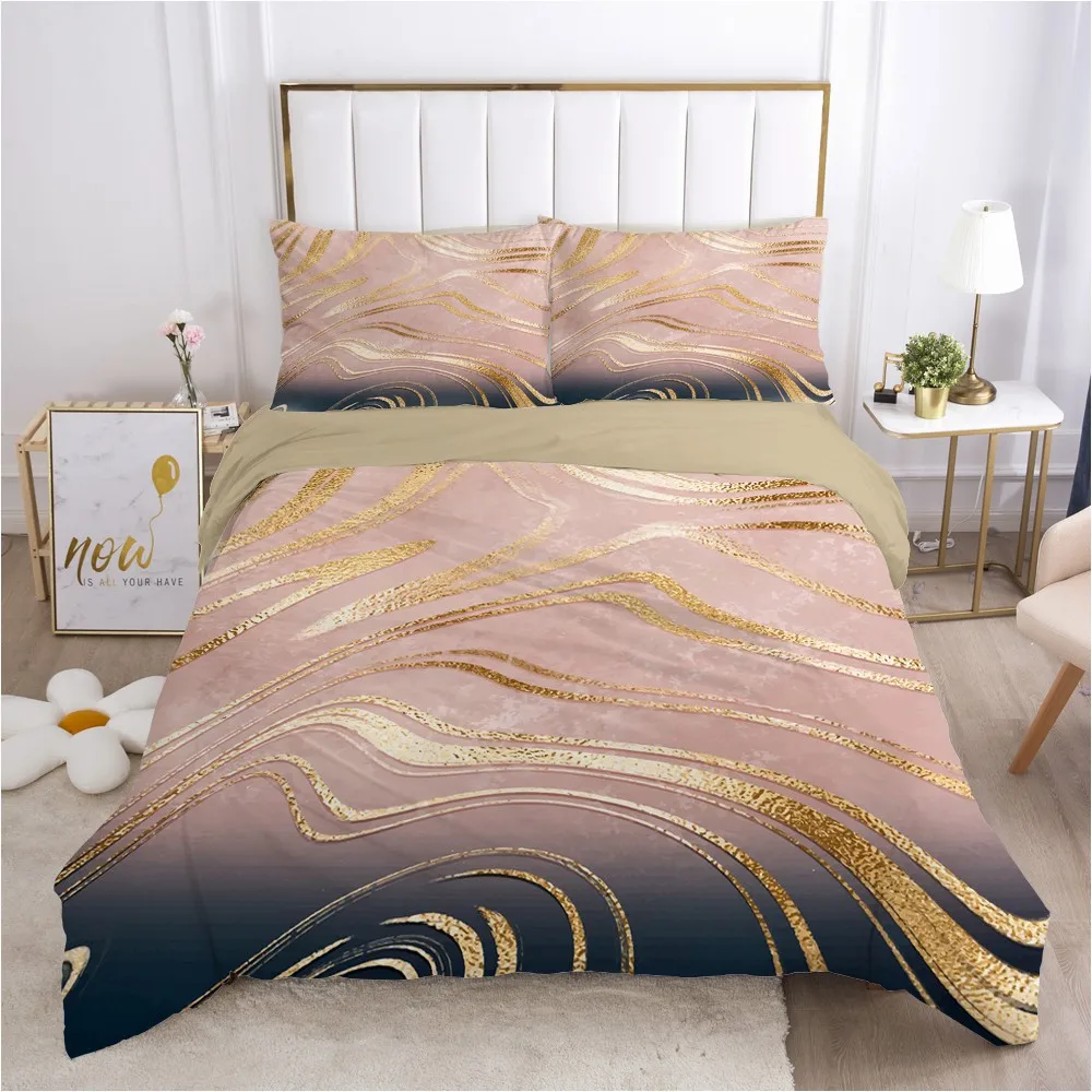 

3D Marbling Design Duvet Cover Sets Bedding Sets Comforter Covers Bedding Bag Pillow Shams Twin Single Double Size Home Texitle