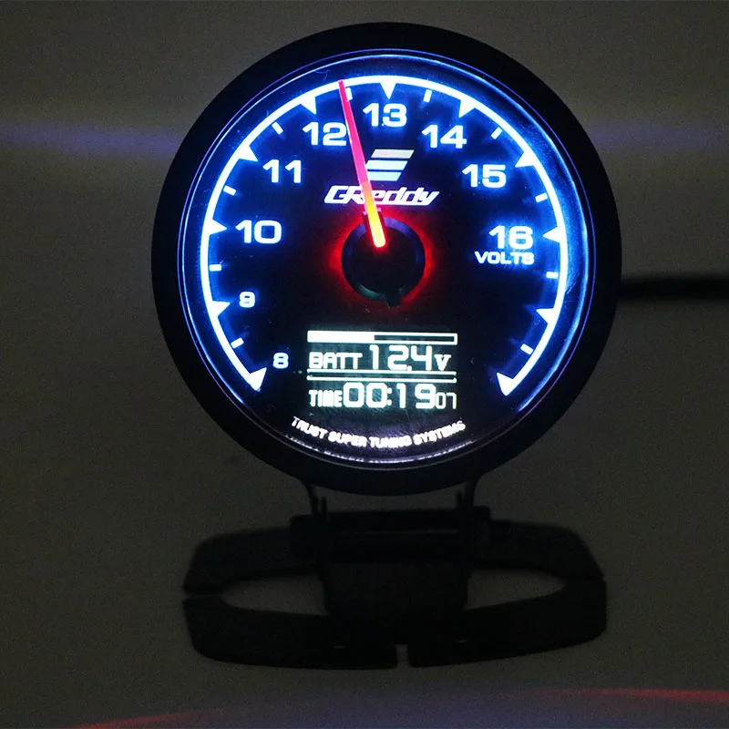 62 мм 7 цветов в 1 гоночный манометр GReddi Multi D/A ЖК-цифровой дисплей Turbo Boost автомобильный измерительный прибор 2,5 дюйма