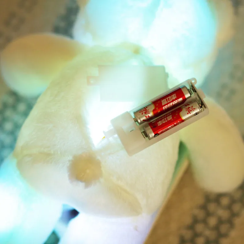 Светящийся плюшевый мишка тедди со светодиодный светильник кой 50 см милая