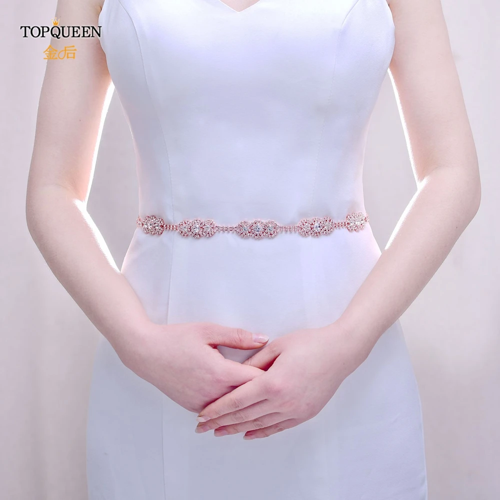 TOPQUEEN S215 свадебное платье пояс формальный свадебный лента из сплава женский