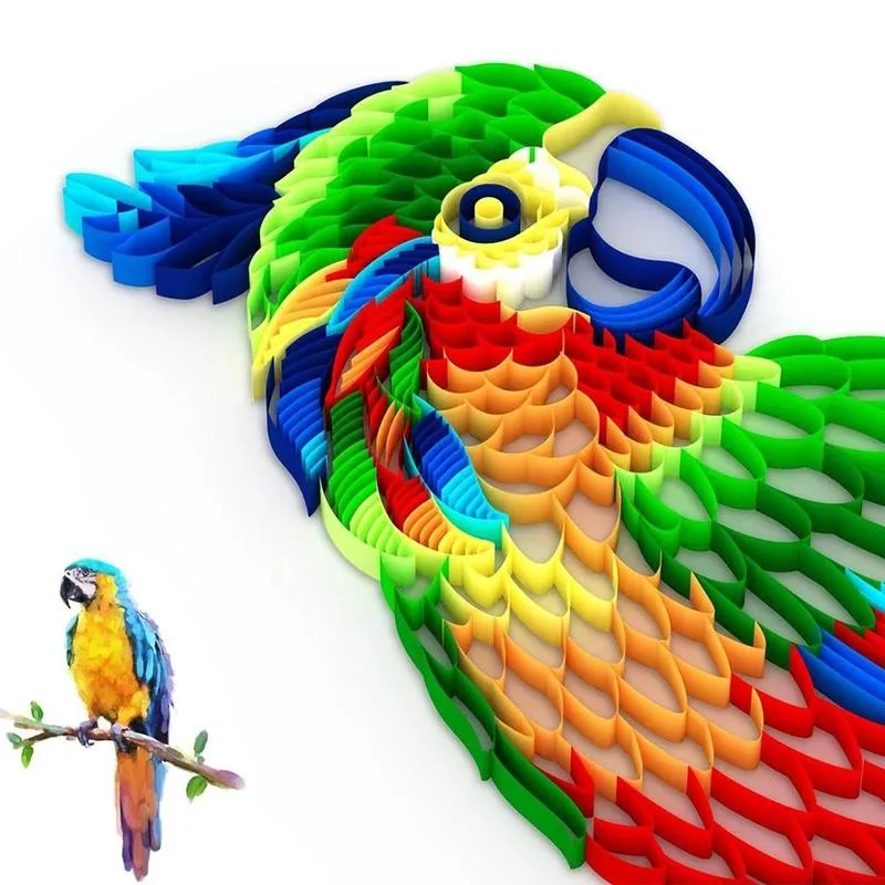 Бумага А4 сделай сам бумага для рисования с попугаями совами набор материалы