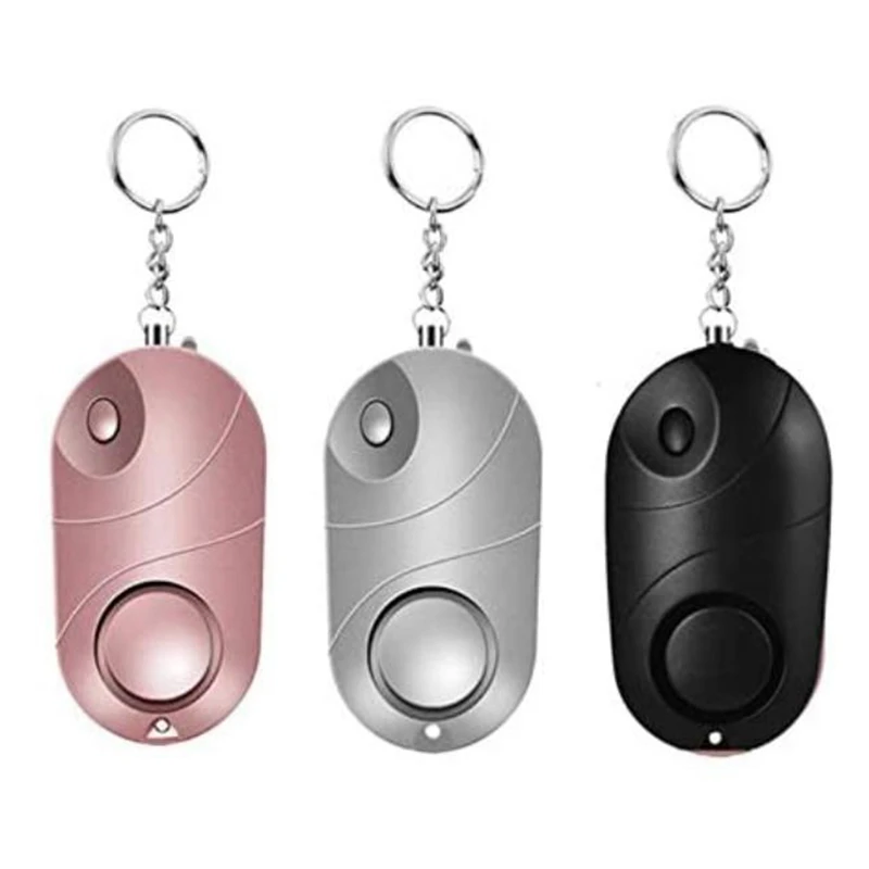 

3 Pcs Personal Alarm Safe Sound Emergency Security Alarm Keychain LED Flashlight Anti Attack Tool for Women,Kids,Etc