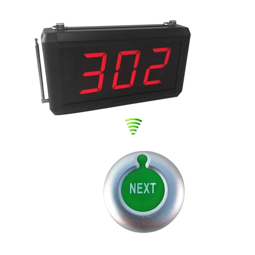 silver-green button Система вызова из очереди со следующей кнопкой управления может добавить номер один на один и K-302 дисплей - Цвет: silver-green button