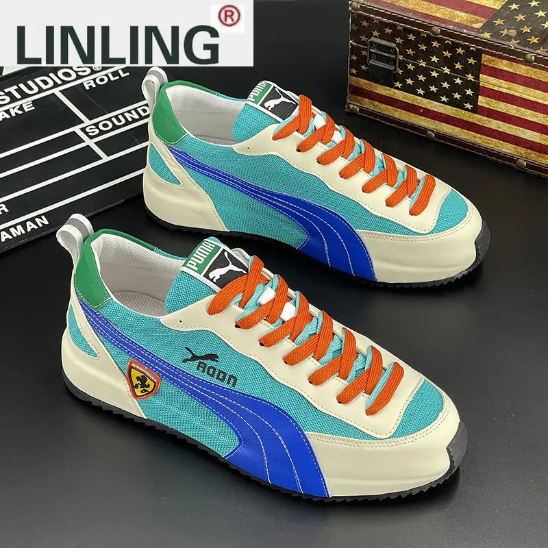 

New Men's Shoes 2021 Summer High-Quality Mesh Breathable Fashion Men's Casual Shoes Increased Sports Shoes Trend Canvas Shoes