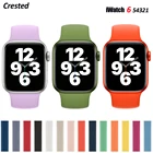 Ремешок силиконовый Solo Loop для Apple Watch Band 40 мм 44 мм, эластичный силиконовый браслет для iWatch Band 38 мм 42 мм, Apple watch Series 6 543SE