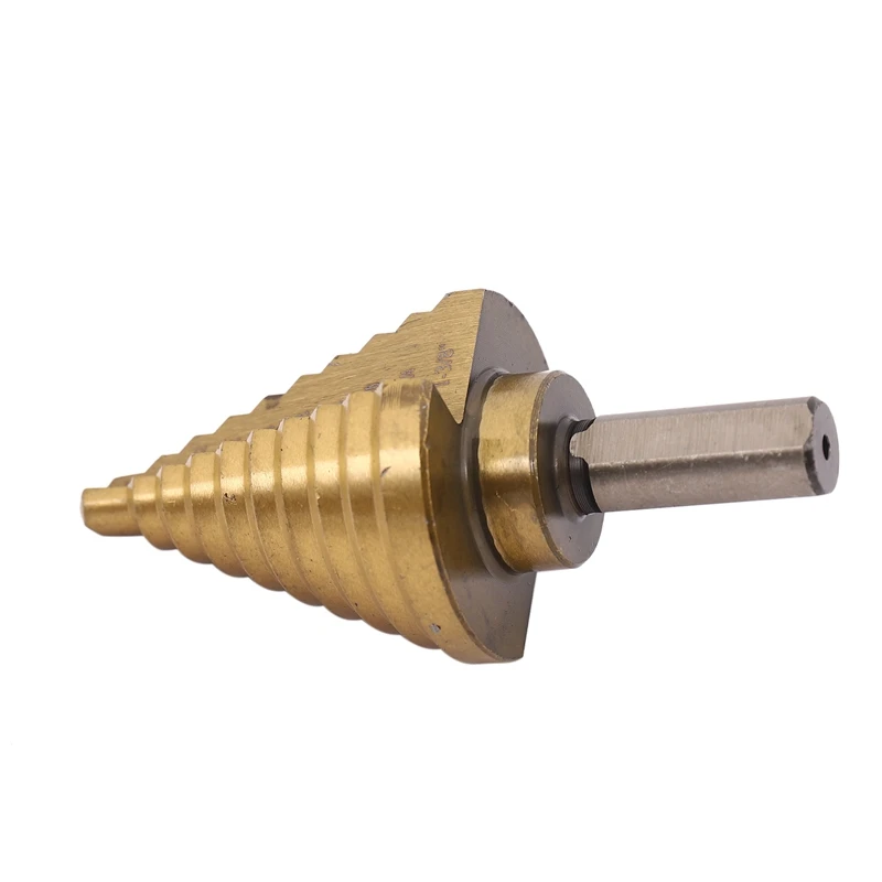 

Step Drill Cone Drill Bits, High Speed Steel 10 Steps 1/4 to 1-3/8 inch