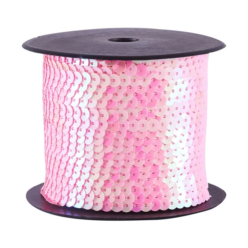 6 мм 100 ярдов/рулон цветные пластиковые пайетки AB/рулон пайеток для домашней