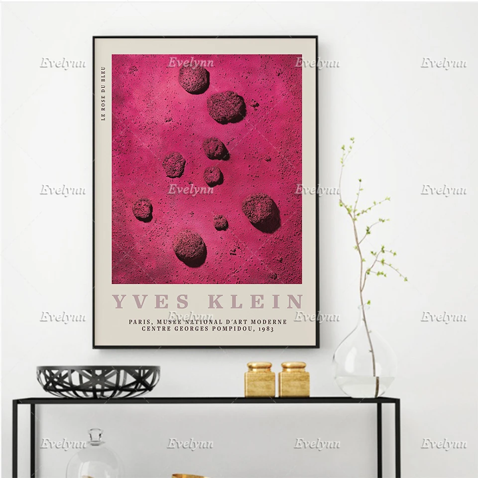 

Yves Klein Exhibition Vintage Poster | Abstract Art|Yves Klein Museum Home Living Room Decor Prints Wall Art Canvas Unique Gift