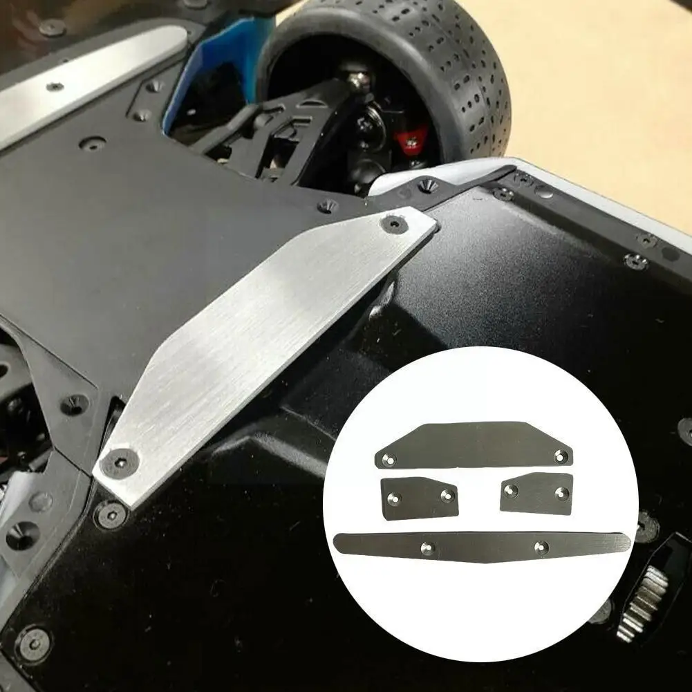 

Metal Chassis Armor Plate Front Bumper For Arrma Unlimited/violation Anti-skid Plate 4-piece Car Upgrade Parts C3s9