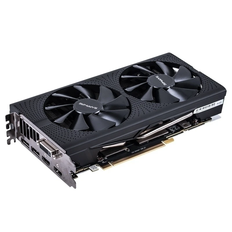 Оригинальные видеокарты SAPPHIRE RX 570 8 Гб видеокарты GPU AMD Radeon RX570 8 Гб видеокарты компьютерная игровая карта HDMI PCI-E X16 не майнит