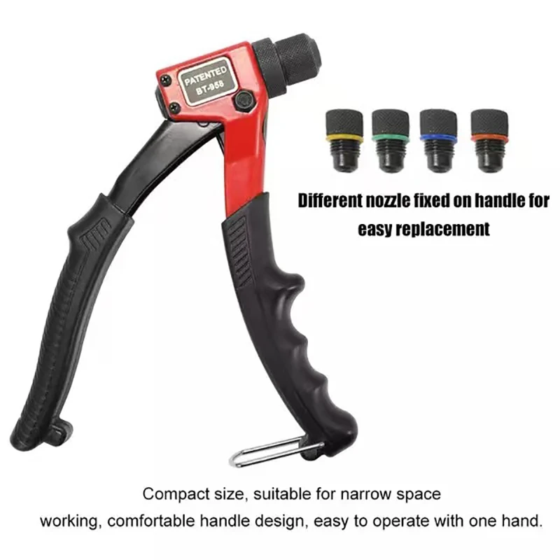 

BT603 Manual Rivet Nut Gun Labor-saving Hand Riveter Riveting Tool 200mm