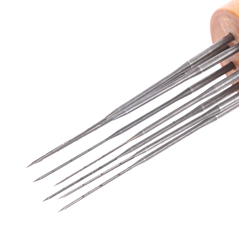 

Felting Needles Wool with Eight Needles Tool Punch Tool with Solid Wood Handle