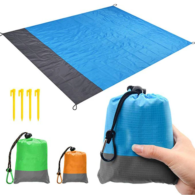 

Beach Blanket Sandless Picnic Outdoor Cushion Pocket Portable Waterproof Camping Blanket Suitable For Travel Camping Hiking