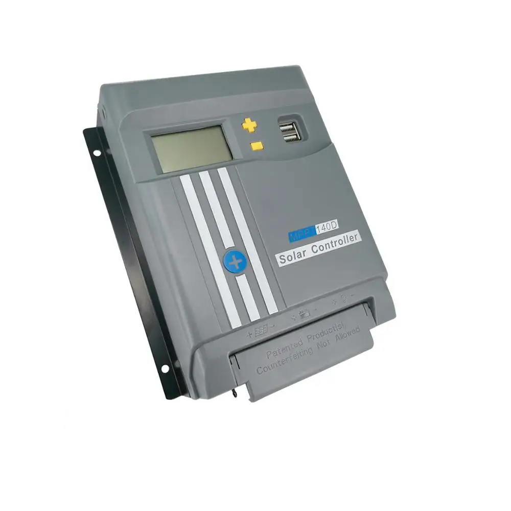Контроллер заряда солнечной панели ЖК дисплей с Wi Fi MPPT 12/24 в MPPT140D двойной USB LifePo4