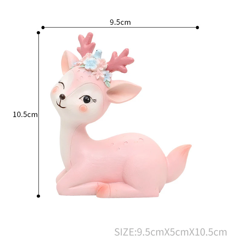 

Car Interior Supplies Cartoon Fawn Car Decoration Cake Decoration Resin Small Ornaments Energetic and Cute MOWA889