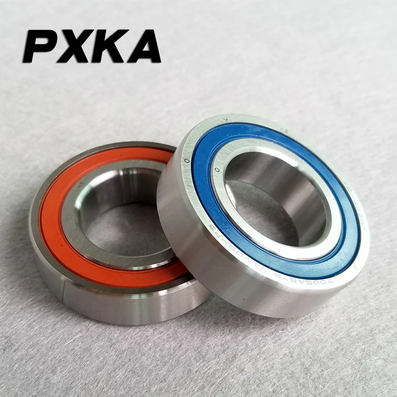 Бесплатная доставка 1 пара 7005 7005C 2RZ P4 DF DB 25x47x12 25x47x24 герметичные Радиально-упорные