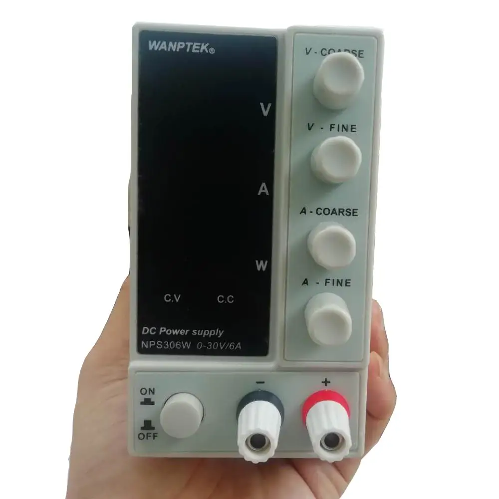 NPS306W DC Регулируемый источник питания дисплей мини Регулируемый цифровой 0-30 в 0-6A лабораторный испытательный источник питания