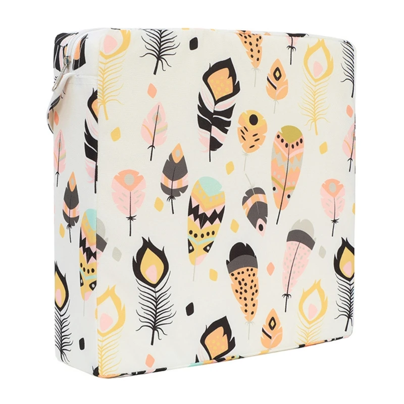 

Square Booster Seat Dining Chair Washable Thick Increasing Cushion for Kids Baby Toddler Highchair Pad