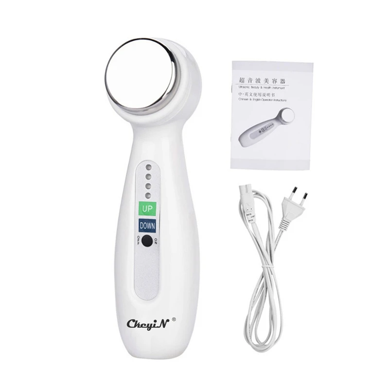 

CkeyiN Ultrasonic Facial Body Massager Face Lift Skin Care Scrubber Tightening Deep Cleansing Wrinkle Removal Beauty Device