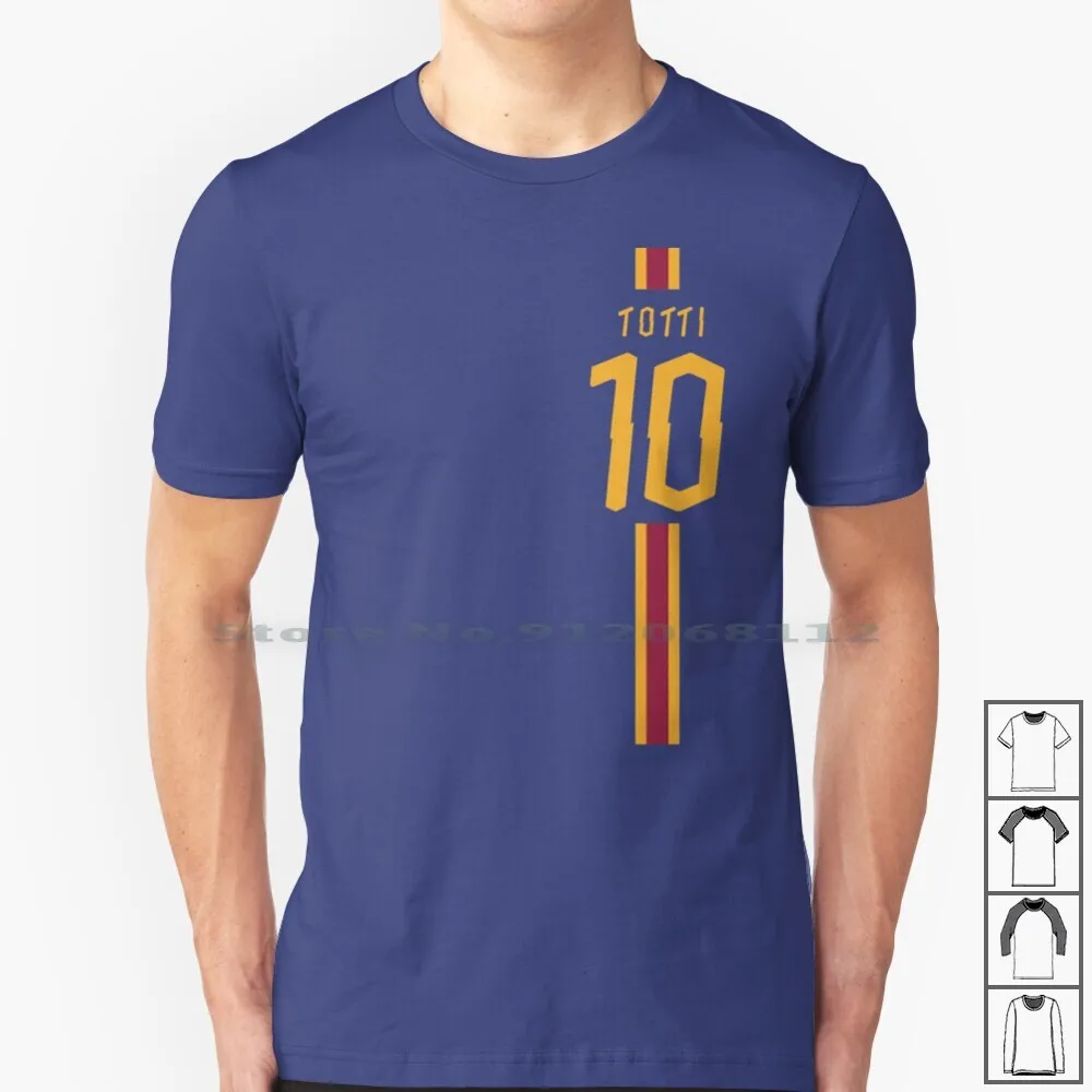 Футболка Totti 3rd Jersey 2020 100% хлопок Roma детский футбольный мяч итальянская легенда