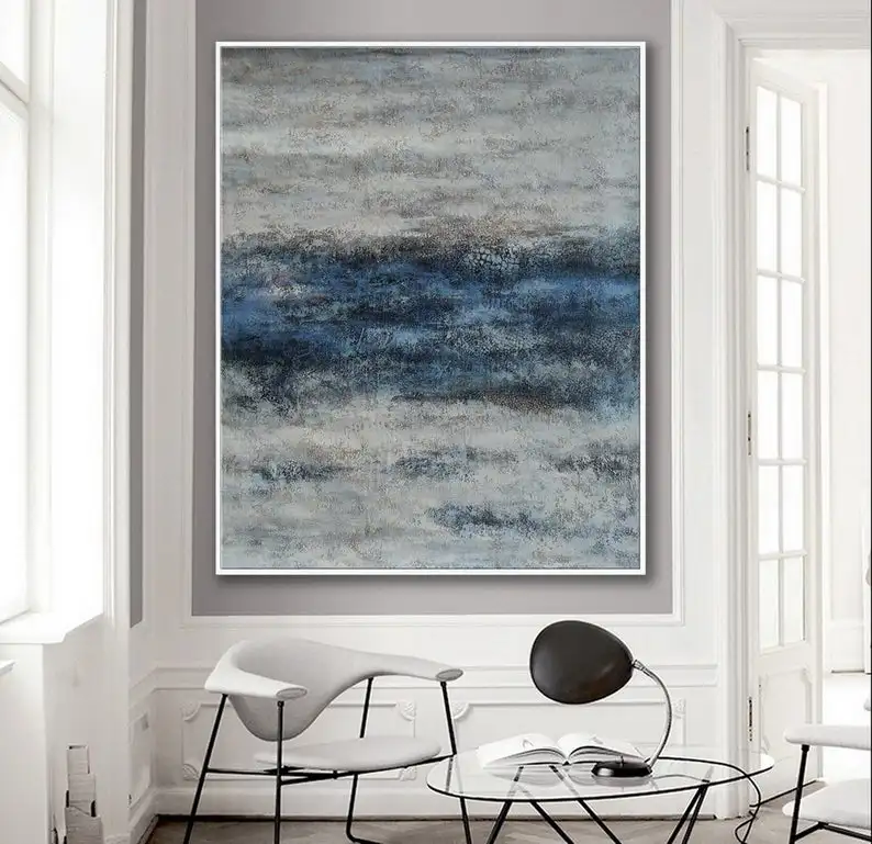 

Painting On Canvas Large Minimal Artwork Modern Neutral Abstract Painting Wall Art Texture Minimalist Art Work Hand Made Oil