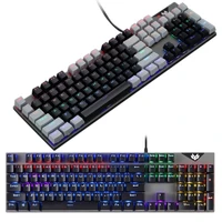 ziyou lang wired gaming mechanical keyboard 104 key keyboard with 20 kinds of cool lights suitable for gamerspclaptops