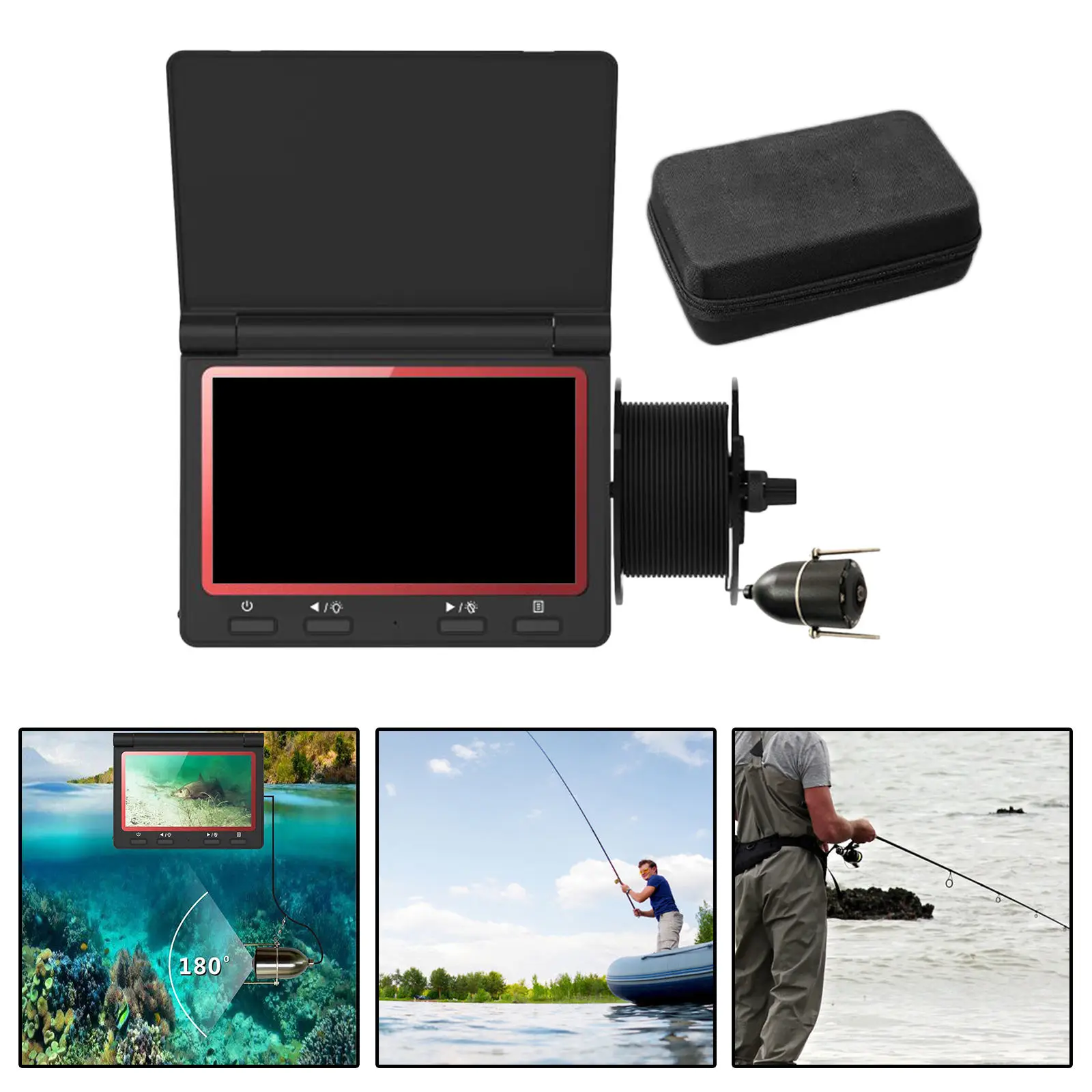 Купить Подводная рыболовная камера 8 часов работы от аккумулятора 8 шт. ИК светодиодные рыболовные снасти для озера, Каяка, морской рыбалки