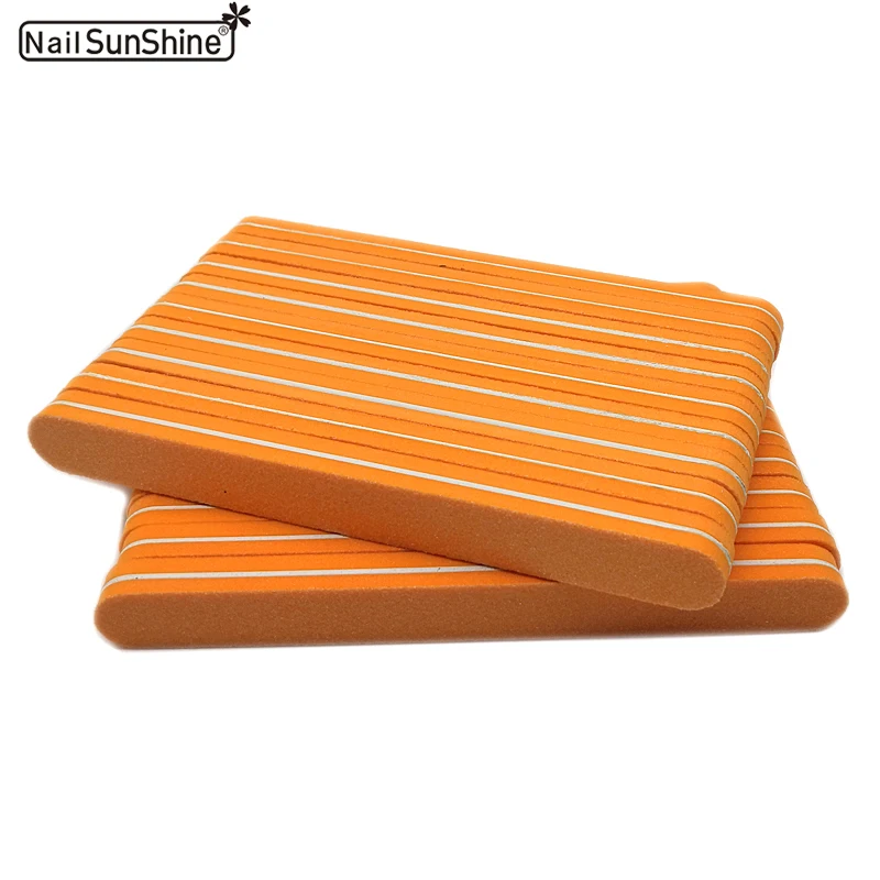 

Nail Sunshine 100pcs Nail File Lime a Ongle Professionel Buffer 100/180 Sponge Manicure Nail Designs Polishing Sand Foam Of File