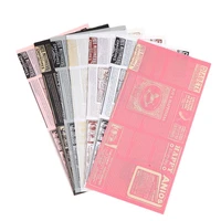 20pcs english print newspaper flower bouquet gift wrapping paper 58x58cm home deco florist packaging paper