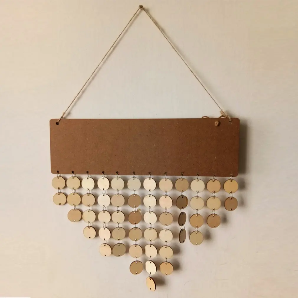 

Chritsmas Birthday Special Days Reminder Board Home Hanging Decor Wooden Calendar Board Hanging Ornament New Year Decoration