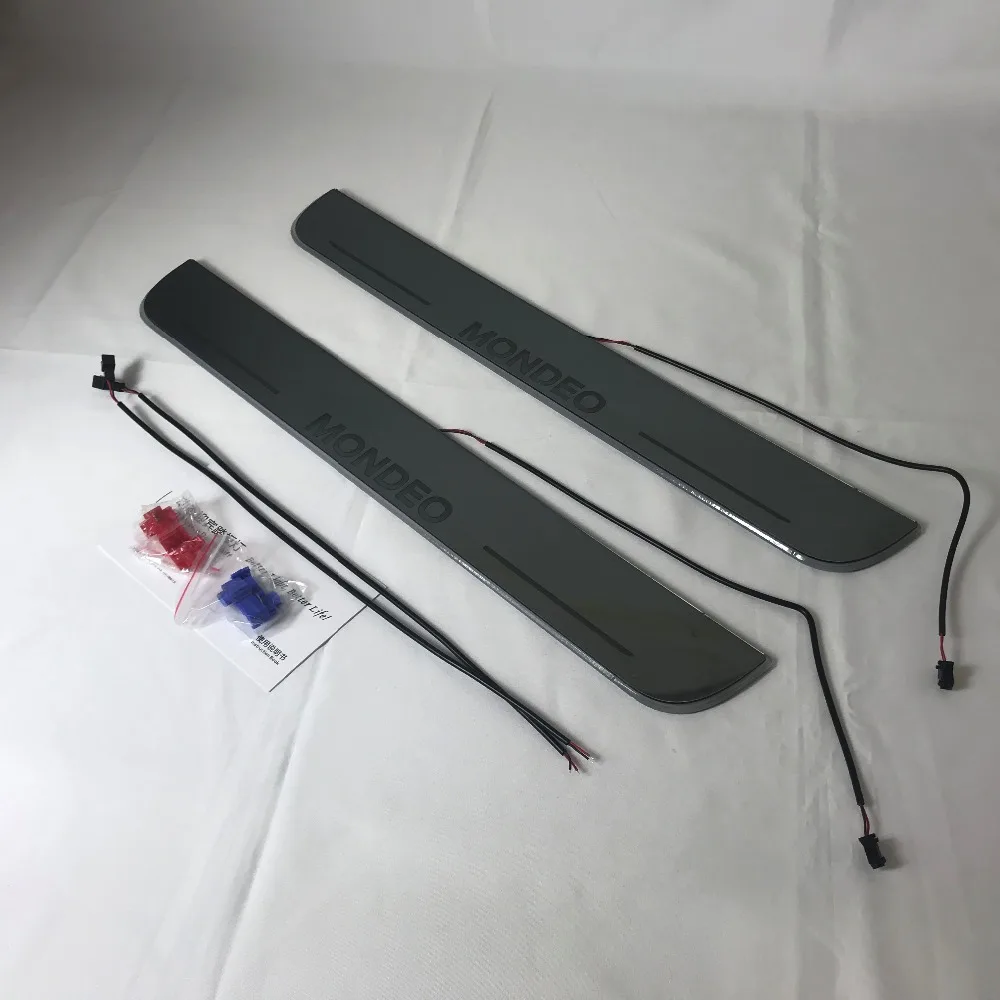 

Express delivery led door sill plate strip welcome light threshold guard protectors for ford mondeo