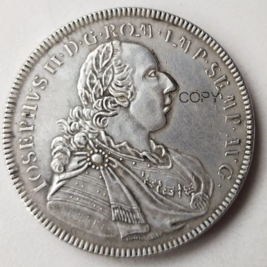 

German REGENSBURG Thaler 1775 Regensburg Silver Plated Copy Coin