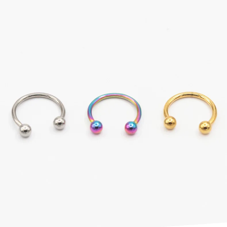 10 шт. новейшая Европейская и американская мода Изогнутое Кольцо из нержавеющей