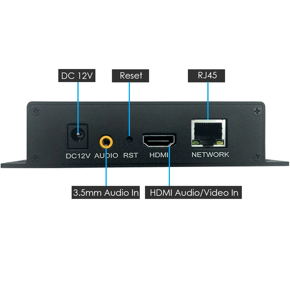PoE H.265 1080P HDMI сетевой видеокодер подходит для IPTV CCTV видеонаблюдения прямая