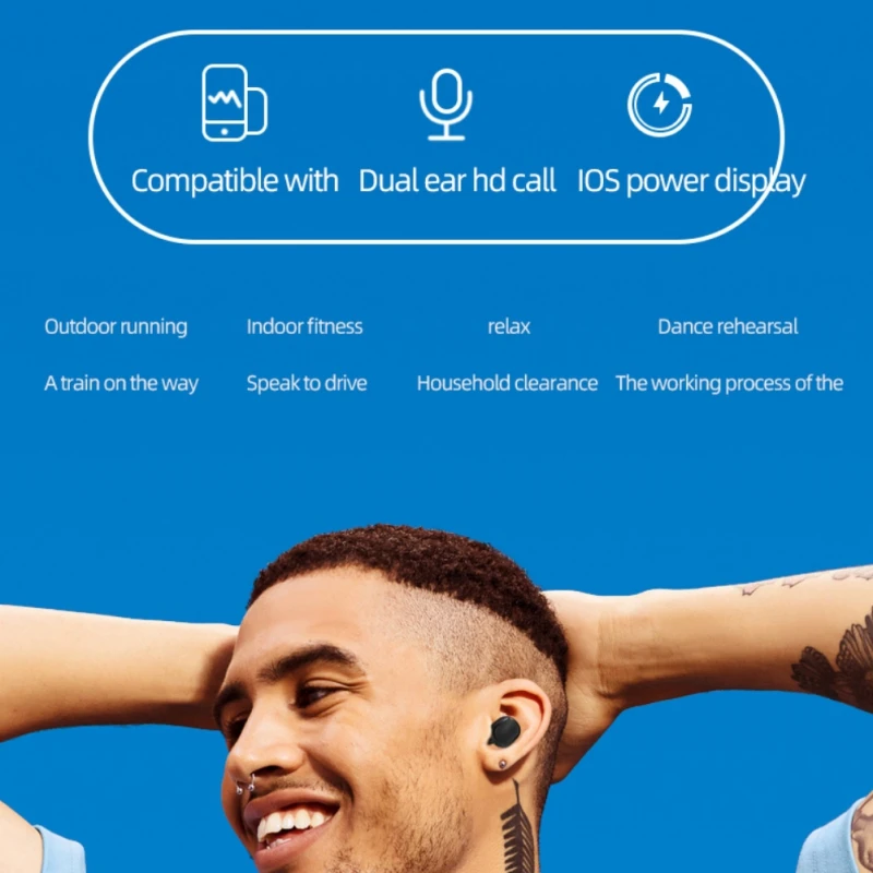 TWS Bluetooth 5,0 A6S наушники VS для Redmi Airdots беспроводная гарнитура Мини гарнитура для Xiaomi iPhone huawei samsung с микрофоном