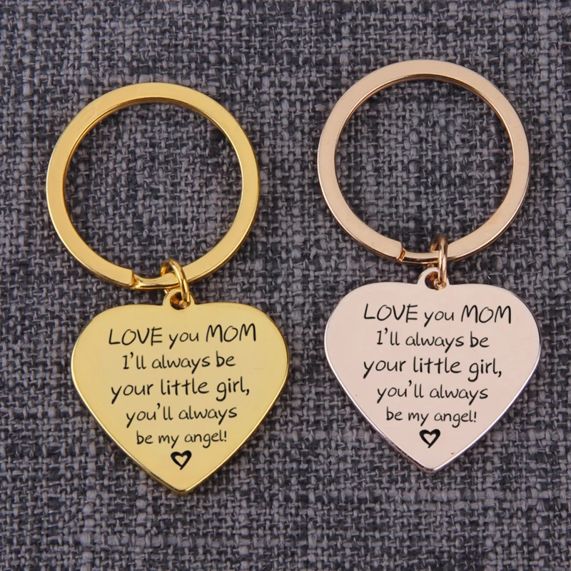 Брелок с надписью в виде сердца подвески для мамы подарок Porte Clef Keepsake Llaveros Женские